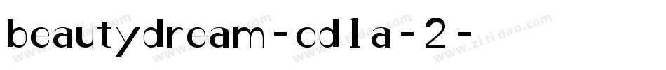beautydream-cd1a-2字体转换