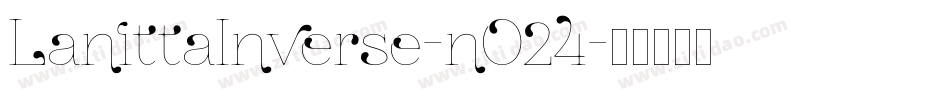 LanittaInverse-nO24字体转换