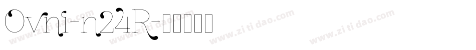 Ovni-n24R字体转换