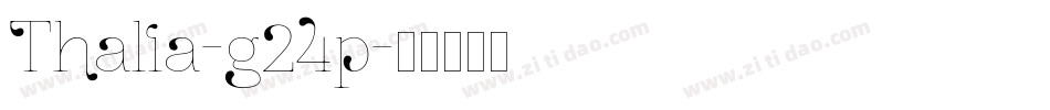 Thalia-g24p字体转换