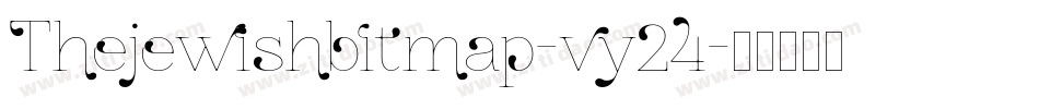 Thejewishbitmap-vy24字体转换