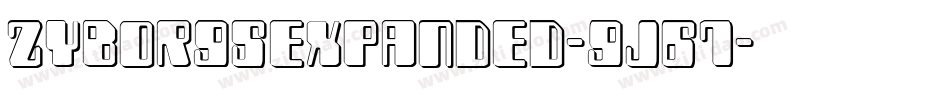 ZyborgsExpanded-9j67字体转换