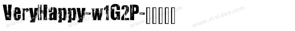 VeryHappy-w1G2P字体转换