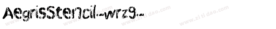 AegrisStencil-wrz9字体转换