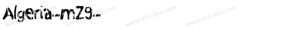 Algeria-mZ9字体转换