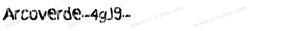Arcoverde-4gJ9字体转换