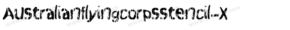 Australianflyingcorpsstencil-XAJ9字体转换