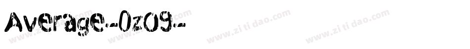 Average-0zO9字体转换
