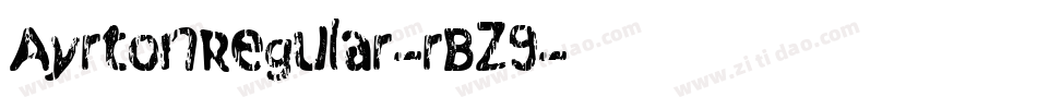 AyrtonRegular-rBZ9字体转换