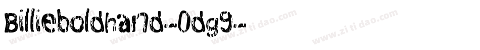 Billieboldhand-0dg9字体转换