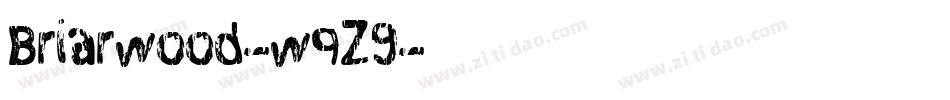 Briarwood-wqZ9字体转换