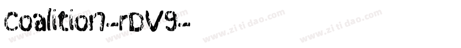Coalition-rDV9字体转换