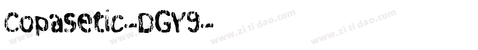 Copasetic-DGY9字体转换