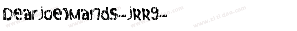 Dearjoe1Mands-jRR9字体转换
