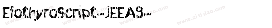 Efothyroscript-jEEA9字体转换