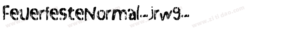 FeuerfesteNormal-jrw9字体转换