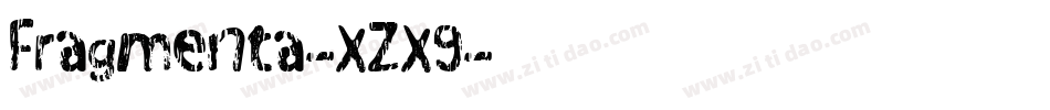 Fragmenta-XZX9字体转换