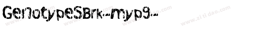GenotypeSBrk-myP9字体转换