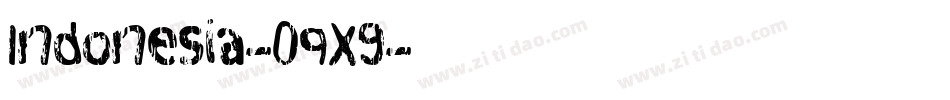 Indonesia-0qX9字体转换