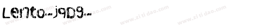 Lento-jqD9字体转换