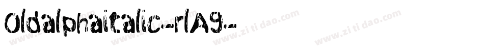 Oldalphaitalic-rlA9字体转换
