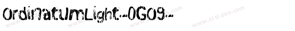 OrdinatumLight-0GO9字体转换