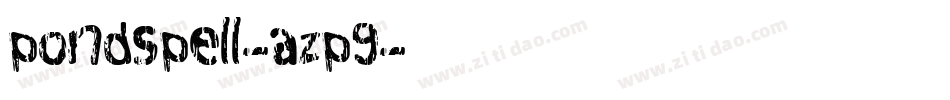 Pondspell-azp9字体转换