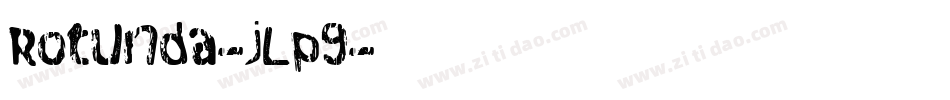 Rotunda-jLP9字体转换