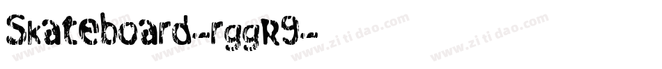 Skateboard-rggR9字体转换