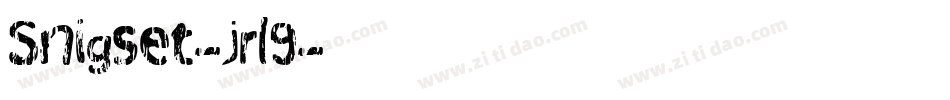 Snigset-jrl9字体转换