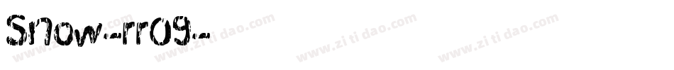 Snow-rrO9字体转换