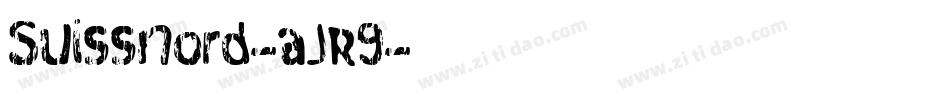 Suissnord-aJR9字体转换