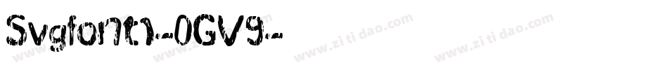 Svgfont1-0GV9字体转换
