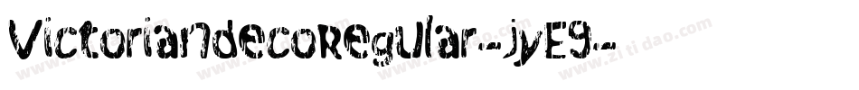 VictoriandecoRegular-jyE9字体转换