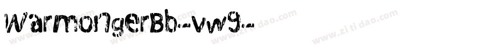 WarmongerBb-vw9字体转换