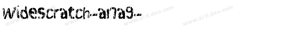 Widescratch-ana9字体转换
