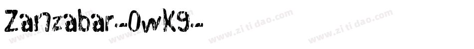 Zanzabar-0wK9字体转换