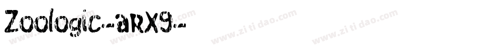 Zoologic-aRX9字体转换
