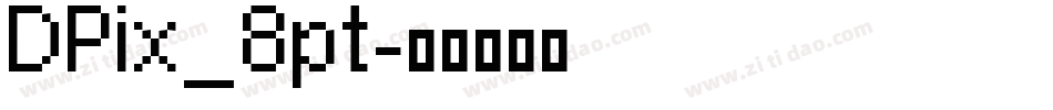 DPix_8pt字体转换