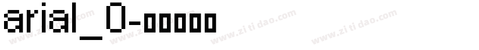 arial_0字体转换
