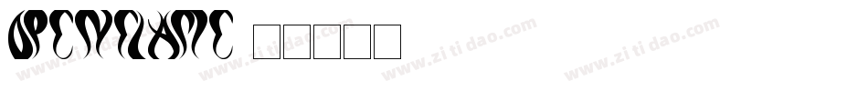 OpenFlame字体转换