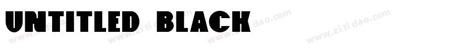 Untitled-Black字体转换