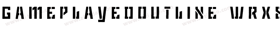 GamePlayedOutline-wrX8字体转换
