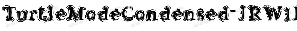 TurtleModeCondensed-JRW1E字体转换