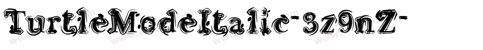 TurtleModeItalic-3z9nZ字体转换