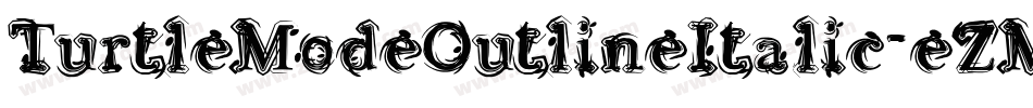 TurtleModeOutlineItalic-eZMJx字体转换