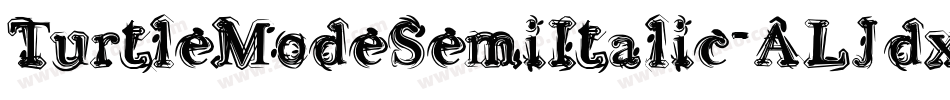 TurtleModeSemiItalic-ALJdx字体转换