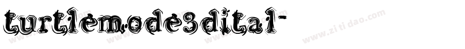 turtlemode3dital字体转换