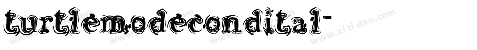 turtlemodecondital字体转换
