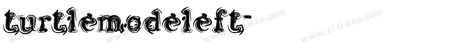 turtlemodeleft字体转换